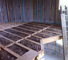Isolation plancher et pose lambourdes