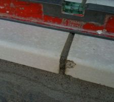 Margelle de la baie vitrée