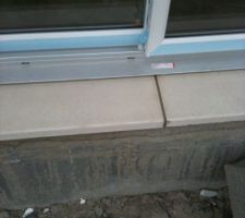 Seuil de la baie vitrée