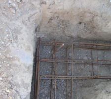Detail sur angle ferraillage toujours bien croiser les ferrailles