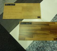 Le parquet de l'&eacute;tage (celui du haut, le ch&ecirc;ne)