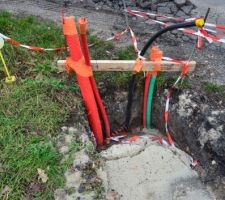 Extrémité de la tranchée technique.