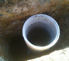 Au font j'ai trouver le même niveau d'eau que le puis donc c'est tout bon pour ce puisard, il fournira