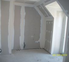 Bande de placo faite .