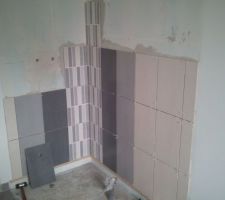 Carrelage SDB partie Douche