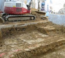 En plein terrassement le trou se modelise