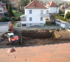 Terrassement pour la cave