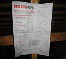 Fiche de contr&ocirc;le.