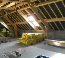Velux donnant sur futur mezzanine
