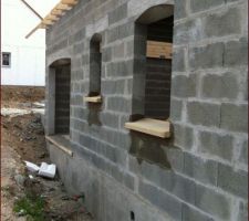 Fenêtre de chambre, de salle de bain et le garage...