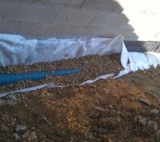 Exécution du drainage .