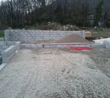 Remblai pour recevoir les réseaux et le dallage