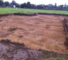 D&eacute;but des travaux de terrassement... Que ca parait petit !!!