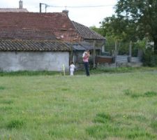 Vue depuis le fond du terrain