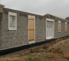 Voil&agrave; ma&ccedil;onnerie finie vue de derri&egrave;re