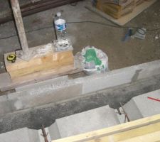 Pose de planelle pour remonter le polyane