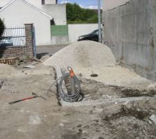 8 tonnes de gravier, un peu trop!!