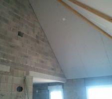 Plafond salon terminé
