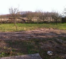 Terrain ravagé par le tracto