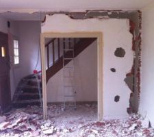 SUppression de cloison entr&eacute;e / salon s&agrave;m