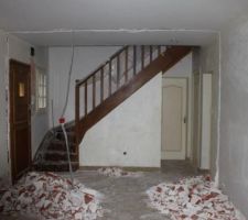 SUppression de cloison entr&eacute;e / salon s&agrave;m