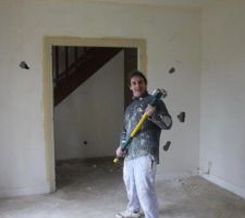 Val et la SUppression de cloison entr&eacute;e / salon s&agrave;m