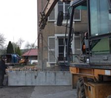 Arrivée et mise en places des longrines