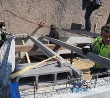 Mise en place des poutrelles