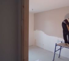 Peinture d'impression en cours