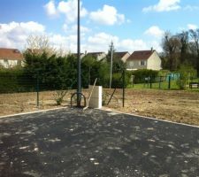 Fin de la viabilisation du terrain