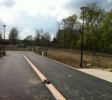 Fin de la viabilisation du terrain