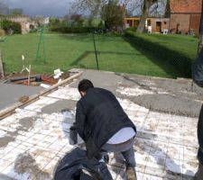 Coullage dalle beton