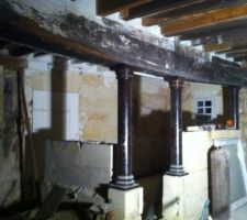 L'emplacement de la futur cuisine