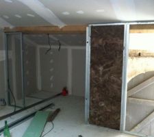 Placo d'une des chambres