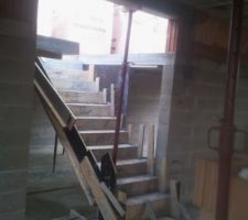 Escalier menant du rdc aux chambres... vous &ecirc;tes s&ucirc;rs que c'est un "demi-niveau" ;)