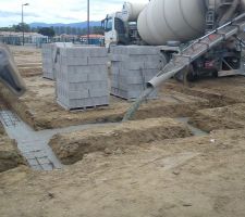 Coulage des fondations