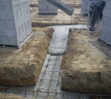 Coulage des fondations