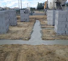 Coulage des fondations