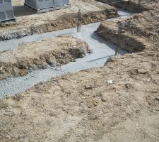 Coulage des fondations
