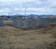 Mise en place des semelles filantes