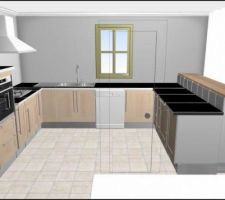 Cuisine finition bouleau