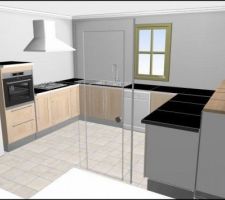 Cuisine finition bouleau