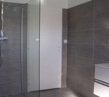 Douche italienne   parois vitrée