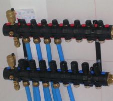 Raccordement des différents circuits a la nourrice