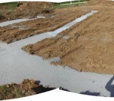 Vue pano des fondations finalisées