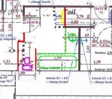 2012-04-19 - SdB étage : Plan WC intégré