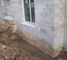 Décaissement du pourtour de la maison