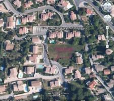 Vue satellite de notre terrain