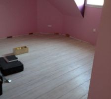 Parquet chambre de notre fille