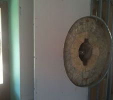 Debut de plaquage de la meule